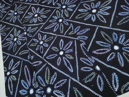 平和屋着物∴夏物 浴衣 有松鳴海絞り 切嵌菊文 綿 逸品 CABA0448ng