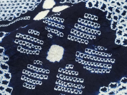 平和屋着物∴夏物 浴衣 有松鳴海絞り 花唐草文 綿 逸品 未使用 CABA0454ng