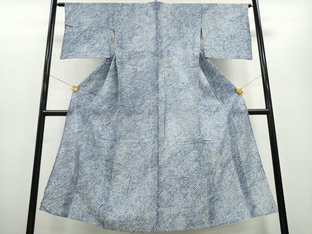 平和屋着物∴夏物 浴衣 有松鳴海絞り 三浦絞り 綿 逸品 CABA0458ng
