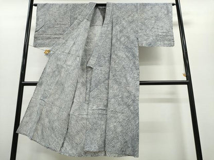 平和屋着物∴夏物 男性 浴衣 有松鳴海絞り 三浦絞り 綿 逸品 未使用 CABA0465ng