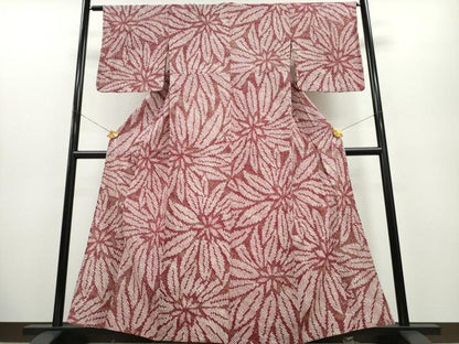 平和屋着物∴夏物 浴衣 有松鳴海絞り 舞花文 やまと誂製 綿 逸品 CABA0480ng