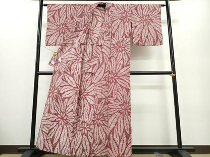 平和屋着物∴夏物 浴衣 有松鳴海絞り 舞花文 やまと誂製 綿 逸品 CABA0480ng