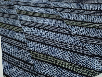 平和屋着物∴夏物 浴衣 有松鳴海絞り 斜線文 西武扱い 綿 逸品 CABA0488ng