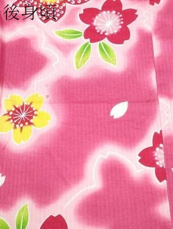 平和屋着物∴夏物 浴衣 子供 女の子 舞桜 綿 逸品 CABA0492ng