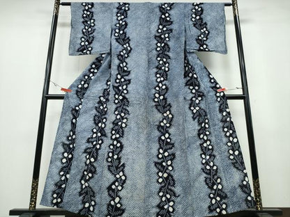 平和屋着物∴夏物 浴衣 有松鳴海絞り 松葉間道 綿 逸品 CABA0498ng