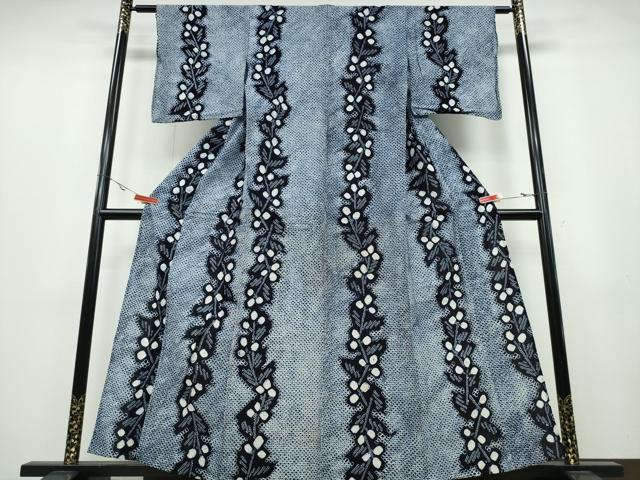 平和屋着物∴夏物 浴衣 有松鳴海絞り 松葉間道 綿 逸品 CABA0498ng