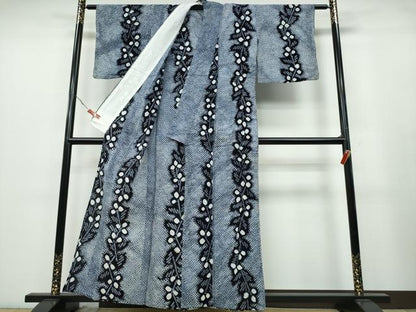 平和屋着物∴夏物 浴衣 有松鳴海絞り 松葉間道 綿 逸品 CABA0498ng