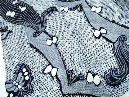 平和屋着物∴夏物 浴衣 有松鳴海絞り 舞蝶文 綿 逸品 CABA0628ng