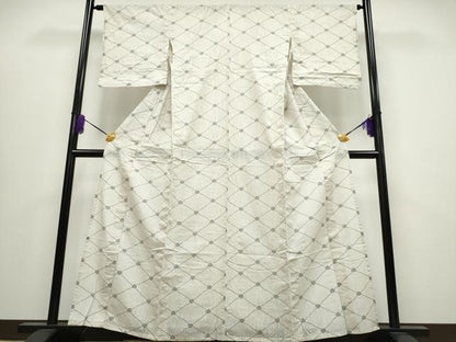 平和屋着物∴夏物 浴衣 天井花文 やまと誂製 綿麻 逸品 CABA0641ng
