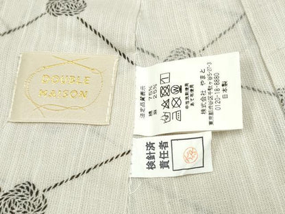 平和屋着物∴夏物 浴衣 天井花文 やまと誂製 綿麻 逸品 CABA0641ng