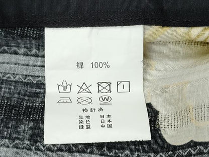 平和屋着物∴夏物 浴衣 牡丹 黒地 金彩 綿 逸品 CABA0653ng