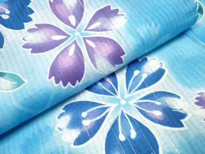 平和屋着物∴夏物 浴衣 綿紅梅 舞花文 ラメ糸 綿 逸品 CABA0655ng