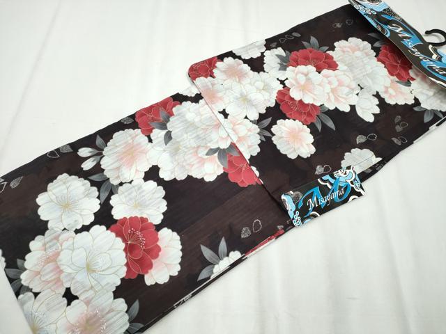 平和屋着物∴夏物 浴衣 舞花尽くし ラメ 綿 逸品 新品 CABA0660ng