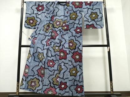 平和屋着物∴夏物 浴衣 有松鳴海絞り 舞花文 綿 逸品 CABA0669ng