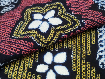 平和屋着物∴夏物 浴衣 有松鳴海絞り 舞花文 綿 逸品 CABA0669ng