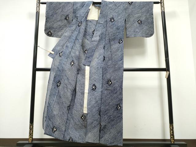 平和屋着物∴夏物　浴衣　有松鳴海絞り　吉祥文　綿　逸品　CAAW5131dy 平和屋着物∴夏物 浴衣 有松鳴海絞り 吉祥文 綿 逸品 CABA0670ng