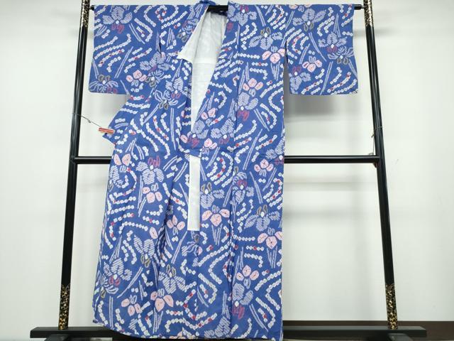 平和屋着物∴夏物 浴衣 有松鳴海絞り 流水杜若 綿 逸品 CABA0677ng