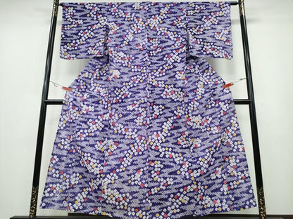 平和屋着物∴夏物　浴衣　有松鳴海絞り　霞吉祥文　綿　逸品　CABA0691ng