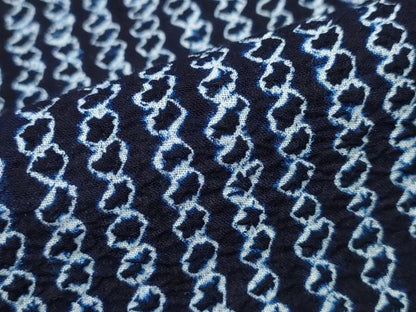 平和屋着物∴夏物 浴衣 有松鳴海絞り よろけ縞 綿 逸品 CABA0703ng