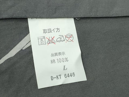 平和屋着物∴夏物 浴衣 型染め トンボ 蜻蛉 水辺草木文 綿 逸品 CABA0711ng
