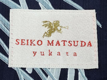 平和屋着物∴夏物 松田聖子 SEIKOMATSUDA 浴衣 草花尽くし 金彩 綿 逸品 CABA0712ng