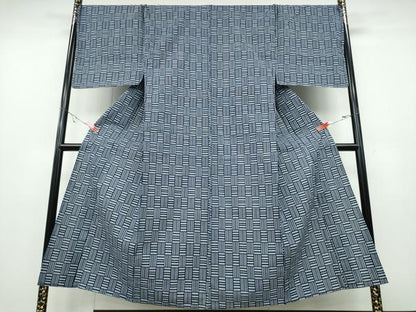 平和屋着物∴夏物 男性 浴衣 網代文様 綿 逸品 未使用 CABA0715ng