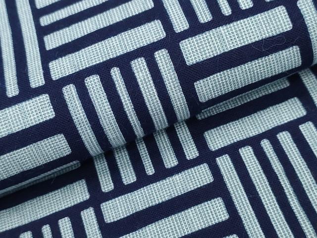 平和屋着物∴夏物 男性 浴衣 網代文様 綿 逸品 未使用 CABA0715ng