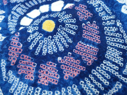 平和屋着物∴夏物 浴衣 有松鳴海絞り 番傘 綿 逸品 CABA0717ng