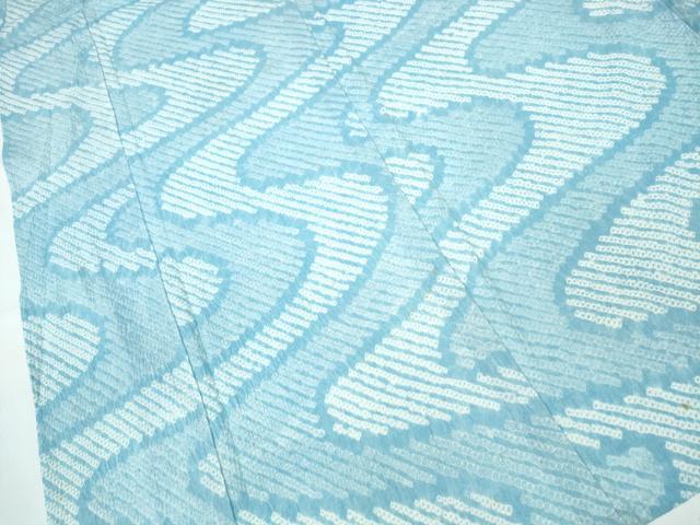 平和屋着物∴夏物 浴衣 有松鳴海絞り 流水文 綿 逸品 CABA0720ng