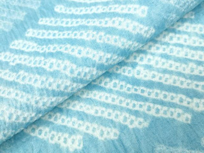 平和屋着物∴夏物 浴衣 有松鳴海絞り 流水文 綿 逸品 CABA0720ng