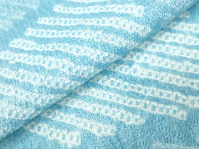 平和屋着物∴夏物 浴衣 有松鳴海絞り 流水文 綿 逸品 CABA0720ng