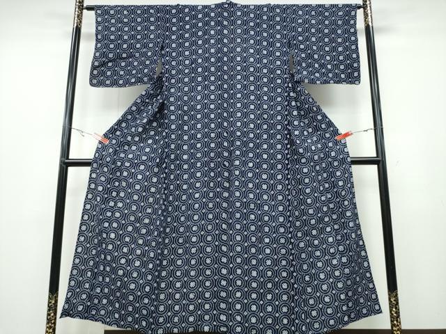 平和屋着物∴夏物 浴衣 有松鳴海絞り 丸重ね吉祥文 綿 逸品 CABA0731ng