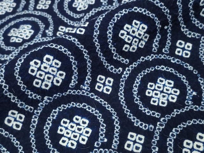 平和屋着物∴夏物 浴衣 有松鳴海絞り 丸重ね吉祥文 綿 逸品 CABA0731ng
