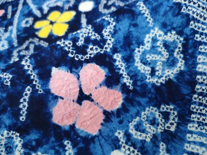 平和屋着物∴夏物 浴衣 有松鳴海絞り 枝梅文 綿 逸品 CABA0732ng