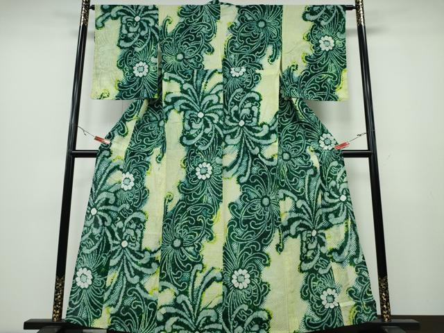 平和屋着物∴夏物 浴衣 有松鳴海絞り 乱菊 綿 逸品 未使用 CABA0737ng