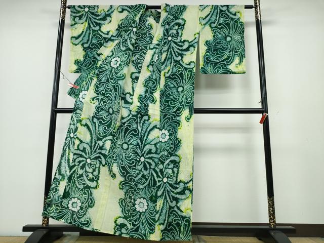 平和屋着物∴夏物 浴衣 有松鳴海絞り 乱菊 綿 逸品 未使用 CABA0737ng