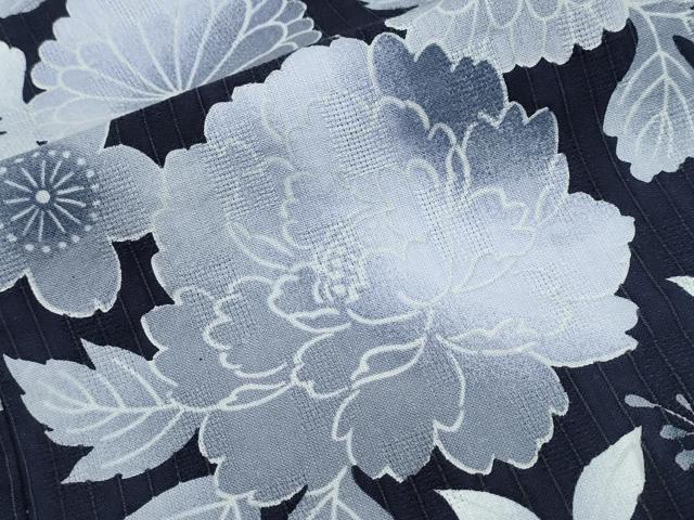 平和屋着物∴夏物 浴衣 草花尽くし 綿 逸品 CABA0741ng