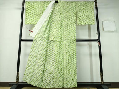 平和屋着物∴夏物 浴衣 有松鳴海絞り 蜘蛛絞り 綿 逸品 CABA0749ng