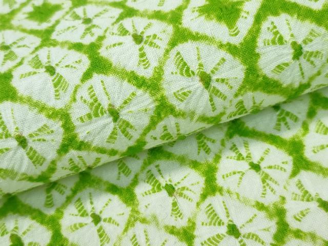 平和屋着物∴夏物 浴衣 有松鳴海絞り 蜘蛛絞り 綿 逸品 CABA0749ng