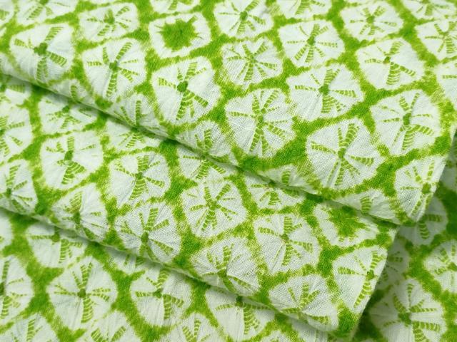 平和屋着物∴夏物 浴衣 有松鳴海絞り 蜘蛛絞り 綿 逸品 CABA0749ng