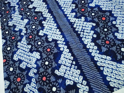 平和屋着物∴夏物 浴衣 有松鳴海絞り 舞花間道 綿 逸品 CABA0750ng