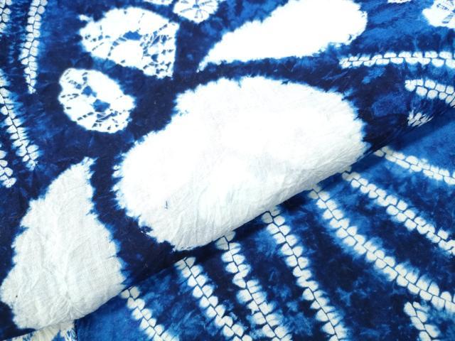 平和屋着物∴夏物 浴衣 有松鳴海絞り 杜若 綿 逸品 CABA0785ng