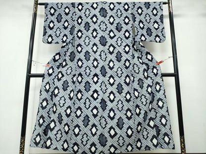 平和屋着物∴夏物 浴衣 有松鳴海絞り 松川菱吉祥文 綿 逸品 CABA0787ng