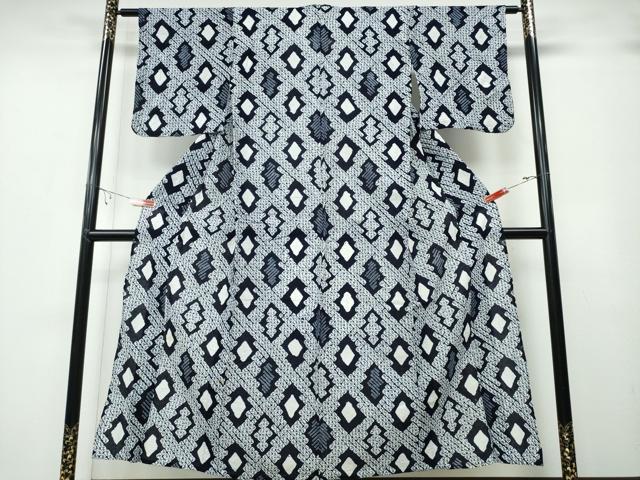 平和屋着物∴夏物 浴衣 有松鳴海絞り 松川菱吉祥文 綿 逸品 CABA0787ng
