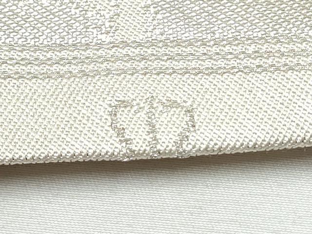 平和屋着物●西陣　川島織物　六通柄　本袋帯　流水文　銀糸　正絹　逸品　CABA0918hy