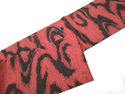 平和屋着物●つけ帯　紬地　流水文　正絹　逸品　CABA0946hy