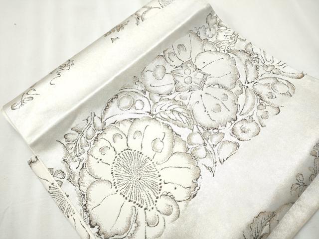 平和屋着物●西洞院辻が花 大脇一心 つけ帯 辻が花 引箔 正絹 逸品 CABA0950hy