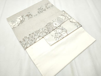 平和屋着物●西洞院辻が花 大脇一心 つけ帯 辻が花 引箔 正絹 逸品 CABA0950hy