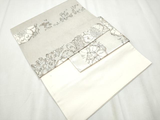 平和屋着物●西洞院辻が花 大脇一心 つけ帯 辻が花 引箔 正絹 逸品 CABA0950hy