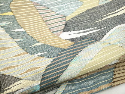 平和屋着物▽スリーシーズン 春夏秋 つけ帯 すくい織 束ね熨斗文 正絹 逸品 CABA0951hy